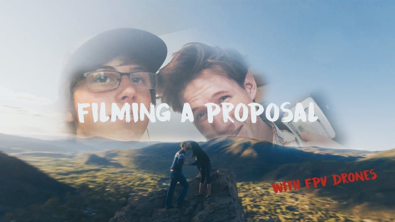 fpv drones filming a wedding proposal?