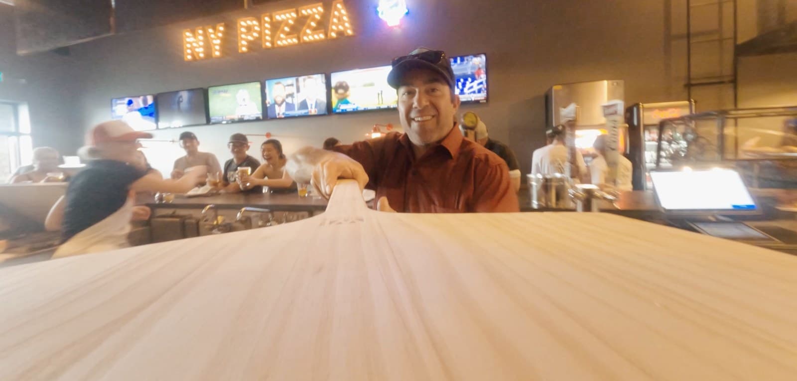 Pizza Drone one take wonder